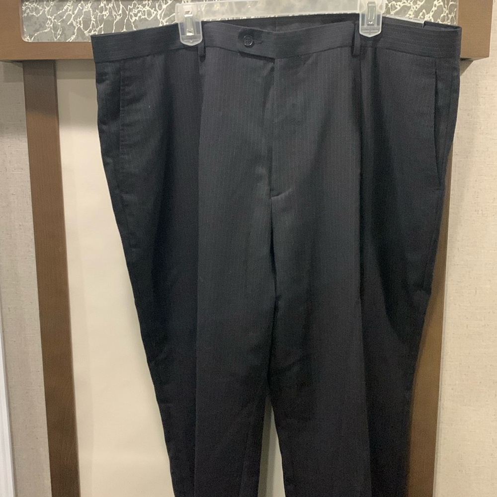 Massimo genni Men’s Pin-Stripe Wool Dress pants Sz 44 Reg NEW Quality from Italy